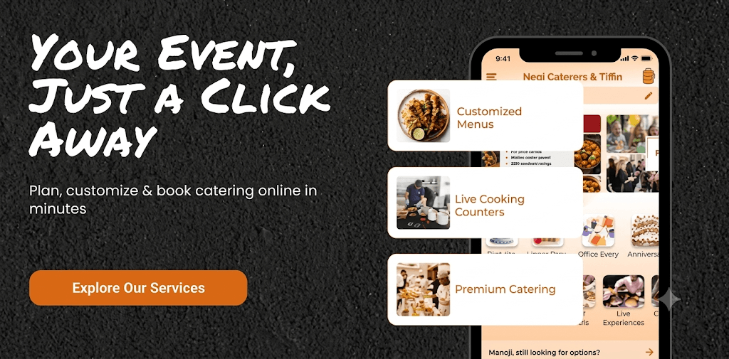 Plan your event with Negi Caterers and Tiffin